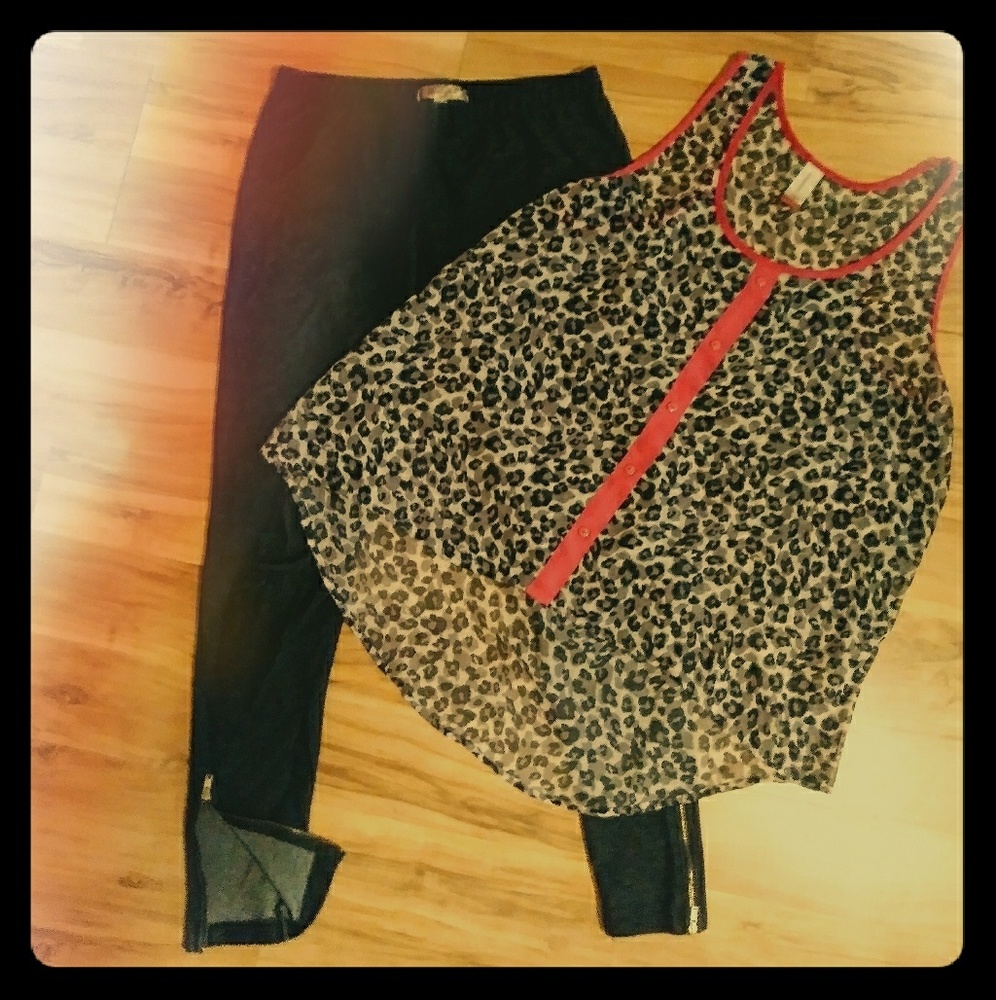 Comfy Cotton Zip Leggings